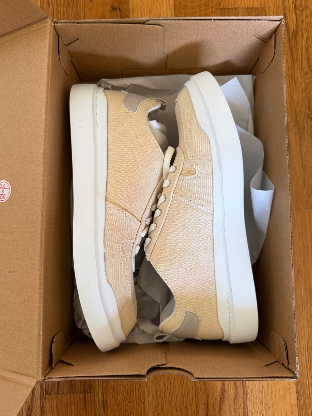 Cole Han Women Grandpro Rally Canvas Court Sneaker Shortbread